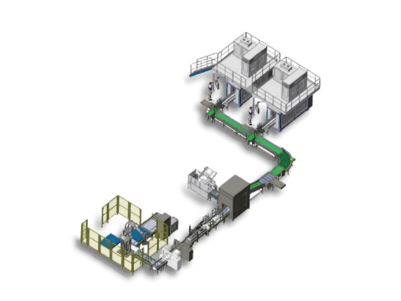 全自動(dòng)重袋裝箱碼垛線(xiàn)
